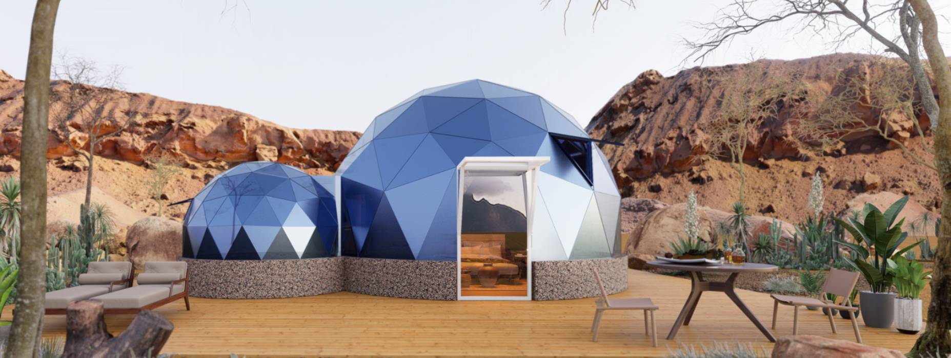 准格尔旗球形智能光伏玻璃星空房